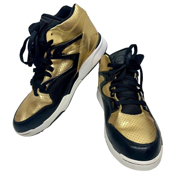 Reebok Pump Omni Lite Metallic Gold Size 9.5 Rare 1011 J12422 - Picture 1 of 11